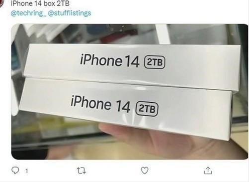 手机售价再破新高iphone14系列将有2tb版本