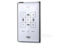 爱国者（aigo）移动硬盘 1TB USB3.0 2.5英寸机械硬盘M21银色 触控式 自动休眠上锁 加密移动硬盘