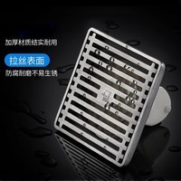 潜水艇（Submarine）淋浴地漏铜地漏防臭防虫拉丝奶油风铜 LTk50-10