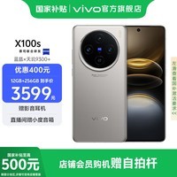 vivo X100s 蔡司超级长焦 蓝晶 x 天玑9300+ 7.8mm超薄直屏 拍照手机 钛色 16GB+512GB