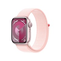 Apple/苹果 Watch Series 9 智能手表GPS款41毫米粉色铝金属表壳 亮粉色回环式运动表带 MR953CH/A