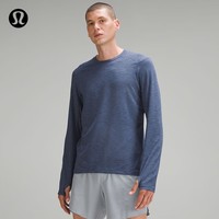 lululemon丨Surge Warm 男士长袖运动衫 LM3DGZS 仙女紫亚麻蓝混色 M