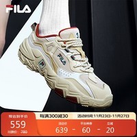 FILA 斐乐官方女鞋老爹鞋2024秋轻便减震户外跑步鞋运动鞋掠夺者 2 