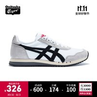 Onitsuka Tiger鬼塚虎男女鞋休闲鞋子透气运动鞋减震慢跑鞋DUALIO 白色100 42