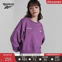 Reebok锐步官方2024春夏新款女款经典简约休闲运动针织套头衫卫衣 24SRC302WGP2 A/S