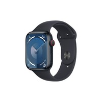 Apple/苹果 Watch Series 9 智能手表GPS+蜂窝款45毫米午夜色铝金属表壳午夜色运动型表带S/M MRP53CH/A