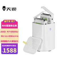 天钡WTR R7迷你主机 桌面PC新品电脑整机NAS软路由双2.5G网口双通便插硬盘仓WIFI6双频 AMD R7-5825U处理器 准系统【无内存硬盘】 双2.5G+WIFI6