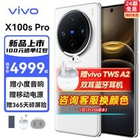 vivo X100s Pro新品5G旗舰手机 蔡司影像系统 旗舰拍照音乐手机vivox100spro 白月光 12G+256G 活动版（无任何权益） 全网通