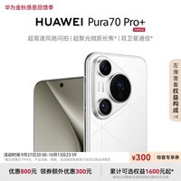 HUAWEI Pura 70 Pro+ 弦乐白 16GB+512GB 超高速风驰闪拍 超聚光微距长焦 双卫星通信 华为P70智能手机