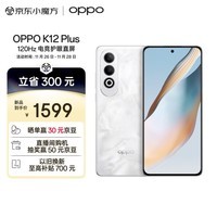 OPPO K12 Plus 8GB+256GB 雪峰白 6400mAh大电池 第三代骁龙7旗舰芯 120Hz电竞护眼游戏直屏 5G AI手机