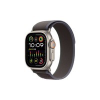 Apple/苹果 Watch Ultra2 智能手表GPS+蜂窝款49毫米钛金属表壳蓝配黑色野径回环式表带M/L MRFR3CH/A