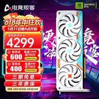 电竞叛客 GeForce RTX 4070 X3W OC 12G DLSS 3 台式机电脑显卡 电竞游戏/AI渲染独立显卡 黑神话悟空显卡 RTX 4070 D6 X3W PRO 12G