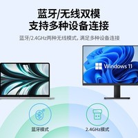 绿联无线蓝牙双模鼠标 适用苹果Mac华为Matebook荣耀联想笔记本电脑iPad平板鼠标 台式机轻音办公便携鼠标