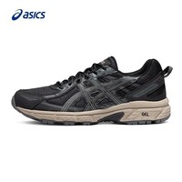 亚瑟士（asics）越野跑鞋女鞋抓地耐磨减震跑步鞋透气户外运动鞋GEL-VENTURE 6 黑色/灰色/ 42