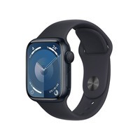 苹果（Apple）watch苹果手表S9 iWatch s9电话智能运动手表 男女通用款 【S9】午夜色 标配 45毫米 GPS款 铝金属 M/L