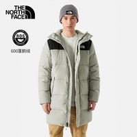 The North Face北面羽绒服男户外保暖鹅绒长款7W7K 灰色/ODQ XL