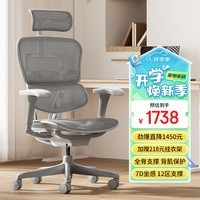 Ergonor 保友金豪b2/雄鹰 人体工学椅 电脑椅 电竞椅办公椅子可躺老板椅 【金豪b2】银白网-尼龙脚