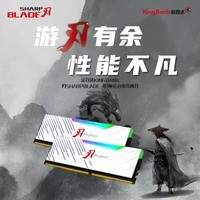 金百达（KINGBANK）32GB(16G×2)套装 DDR4 4000 台式机内存条海力士原装CJR颗粒RGB灯条 刃系列