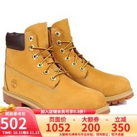 TimberlandTimberland添柏岚经典6寸男女同款大黄靴环保户外防水真皮 12909W女款-小麦色 37.5