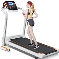 妙樱坊新款家用迷你电动走步机室内慢跑步机静音折叠蓝屏减震智能减重跑步健身器免安装 智能跑步机