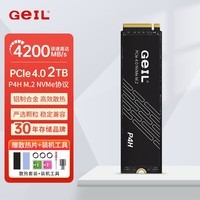 GEIL金邦P4固态硬盘PICE4.0台式机SSD笔记本台式机电脑M.2(NVMe协议)高速ps5主机游戏存储盘M2 P4H 2T 4200MB/S