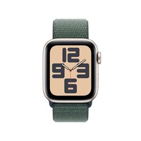 Apple/苹果 Watch SE 智能手表GPS款40毫米星光色铝金属表壳湖绿色回环式运动表带MXF63CH/B