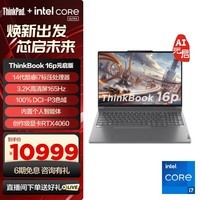 ThinkPad联想 ThinkBook 16P 14代英特尔酷睿标压处理器 16英寸大屏学生办公轻薄笔记本 i7-14650HX-32G-1T 元启版