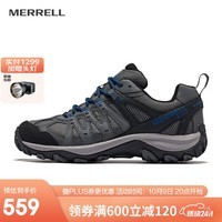 迈乐（Merrell）户外徒步鞋男女款ACCENTOR GTX/WP经典防水透气防滑耐磨登山鞋 J037369灰蓝色（男款） 上新 42