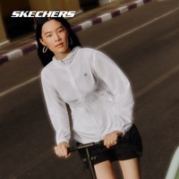 斯凯奇（Skechers）【成毅同款】御光防晒衣 | 男女吸湿速干凉感外套防晒衫 UPF50+ 女款-亮白色/0019 2XL