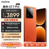 realme真我GT7 Pro 16+256火星 骁龙8至尊版 6500mAh泰坦电池 三星联合OLED屏 120W秒充 智能游戏手机