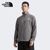 The North Face北面男软壳外套户外防风防泼水夹克8AUP 灰色/0UZ L