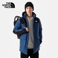 The North Face北面羽绒服男户外防水保暖鹅绒4U81 蓝色/HDC XL