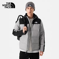 The North Face北面羽绒服男户外保暖防泼水鹅绒4U82 灰色/A91 L