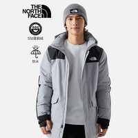 The North Face北面羽绒服男户外防水保暖鹅绒4U81 灰色/A91 L