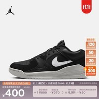 耐克（NIKE）Jordan官方耐克乔丹STADIUM 90男运动鞋老爹鞋缓震轻便抓地DX4397 003黑/白/浅灰/氧化绿 42.5