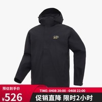 奥索卡OZARK三合一冲锋衣男 防风防泼水抓绒冲锋衣户外休闲外套 黑色-301 XL/180