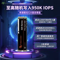 希捷(Seagate) 1TB SSD固态硬盘 M.2接口(NVMe协议 PCIe4.0×4) 电竞玩家专业之选游戏高速 希捷酷玩520