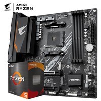 技嘉（GIGABYTE）主板CPU套装板U套装小雕 B550M AORUS ELITE+锐龙5 5600