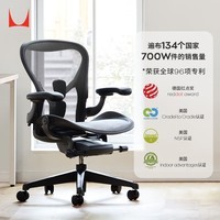 赫曼米勒（HERMAN MILLER）Aeron人体工学椅 座椅 电脑椅 办公椅 石墨色 中号 送礼佳选