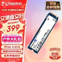 金士顿(Kingston) 1TB SSD固态硬盘 M.2(NVMe PCIe 4.0×4)兼容PCIe3.0 NV2 读速3500MB/s AI 电脑配件