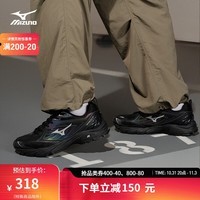 美津浓（MIZUNO）24春夏新款男女千禧复古机能网面透气缓震跑步鞋FIYI V2 02/黑/银色 38