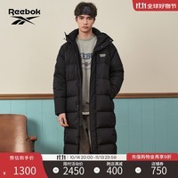 Reebok锐步官方23秋冬新款情侣经典复古时尚梭织保暖长款羽绒夹克 23FRC285UGH0 A/XL