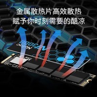 朗科（Netac）2TB SSD固态硬盘 M.2接口(NVMe协议) NV3000绝影系列 3400MB/s读速 石墨烯散热