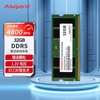 阿斯加特(Asgard)32GB DDR5 4800 笔记本内存条