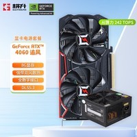 耕升（GAINWARD） GeForce RTX 4060 DLSS 3 台式机电脑光追吃鸡游戏渲染设计显卡 RTX 4060 追风+600W电源