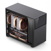乔思伯（JONSBO）松果D31 标准副屏版黑色 MATX机箱（双360冷排/ATX电源/Type-c Gen2 10Gbps+/标配8\"副屏）