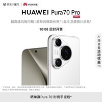 HUAWEI Pura 70 Pro 雪域白 12GB+512GB 超高速风驰闪拍 超聚光微距长焦 华为P70智能手机