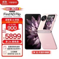 OPPO Find N3 Flip 12GB+512GB 薄雾玫瑰 超光影三摄 专业哈苏人像 120Hz屏 5G 拍照 AI 小折叠屏手机