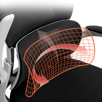 人体工学椅电竞椅双靠背3D头枕办公升降椅 3级杆+双靠背|后仰【灰白】