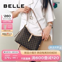 百丽包包女24秋季新款复古通勤单肩斜挎腋下包X7023CX4 啡色 F